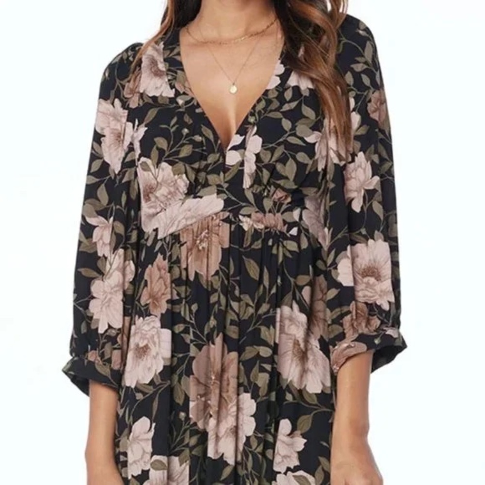 Saltwater Luxe floral midi dress